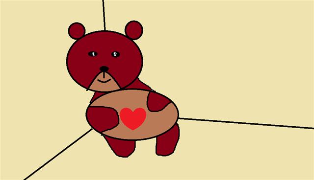吉祥物-小熊爱心
